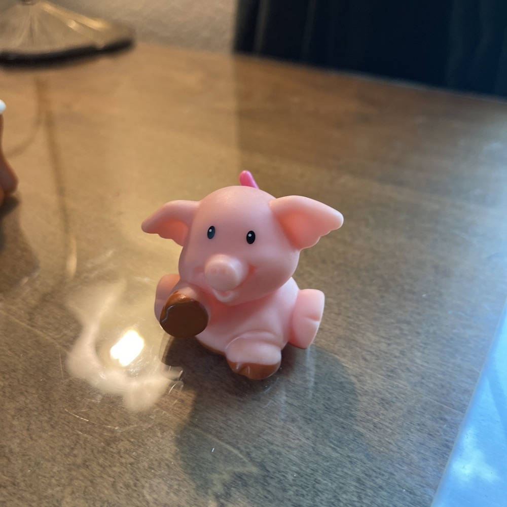 Fisher Price Little People Touch Feel Farm Animals Farmer Horse Sheep Cow Pig - Picture 10 of 11